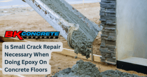 Is Small Crack Repair Necessary When Doing Epoxy On Concrete Floors