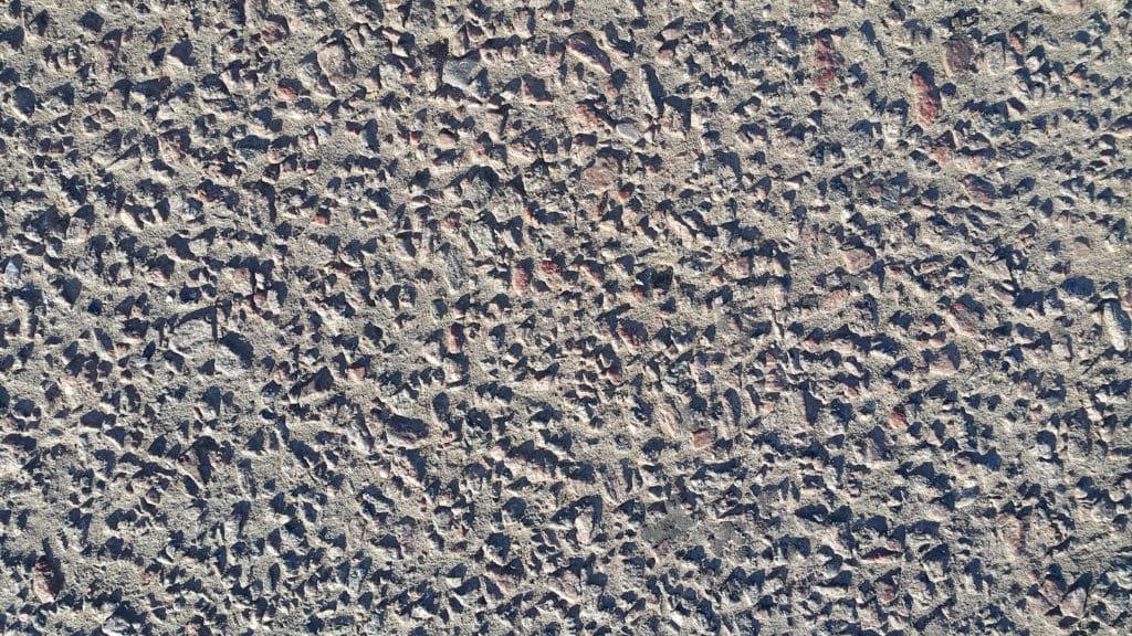 Close-up of rough asphalt texture