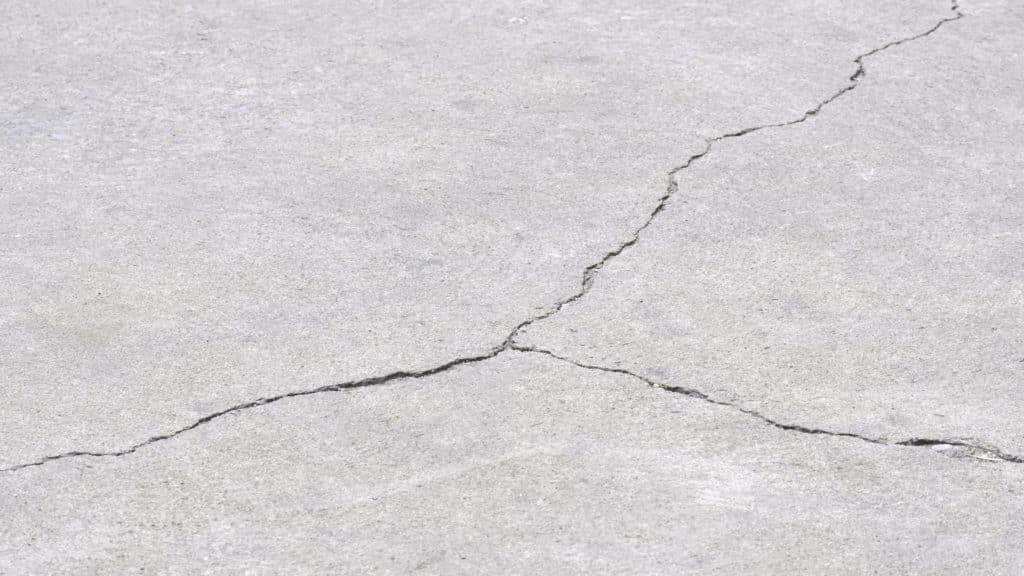 Cracked concrete surface close-up